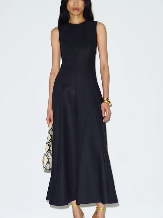Reformation Dresses & Skirts - NEW Reformation Cecilia Linen Sleeveless Maxi Dress Black | US 6 UK 10